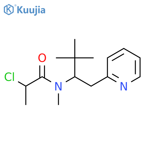 2-Chloro-N-(3,3-dimethyl-1-pyridin-2-ylbutan-2-yl)-N-methylpropanamide structure