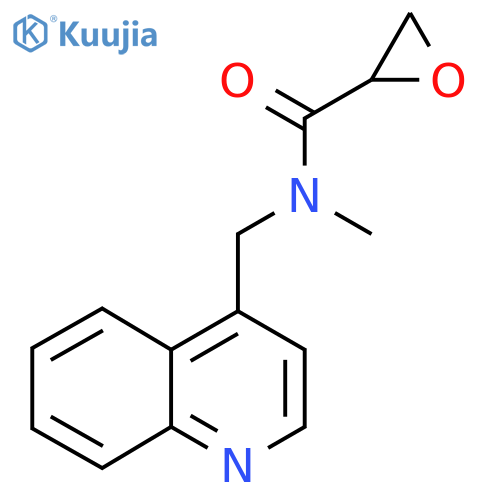 N-Methyl-N-(quinolin-4-ylmethyl)oxirane-2-carboxamide structure