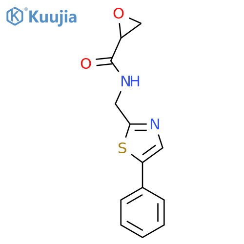 N-[(5-Phenyl-1,3-thiazol-2-yl)methyl]oxirane-2-carboxamide structure