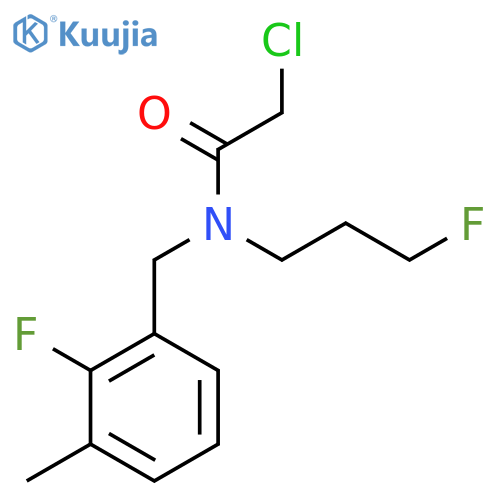 2-chloro-N-(2-fluoro-3-methylphenyl)methyl-N-(3-fluoropropyl)acetamide structure