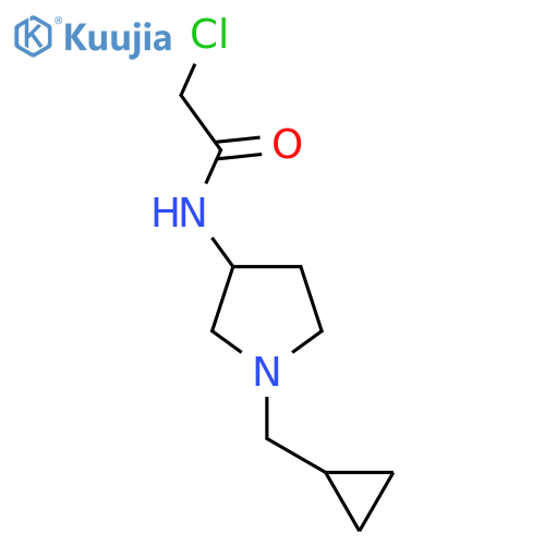 2-Chloro-N-[1-(cyclopropylmethyl)pyrrolidin-3-yl]acetamide structure
