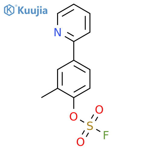 2-(4-Fluorosulfonyloxy-3-methylphenyl)pyridine structure