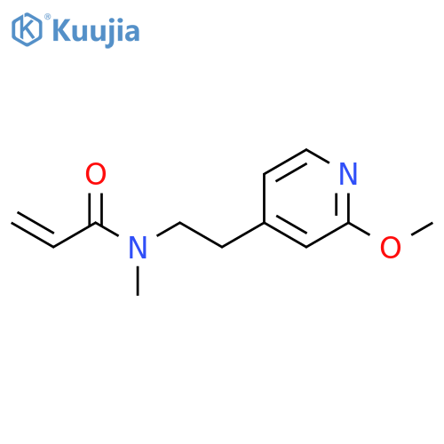 N-2-(2-methoxypyridin-4-yl)ethyl-N-methylprop-2-enamide structure