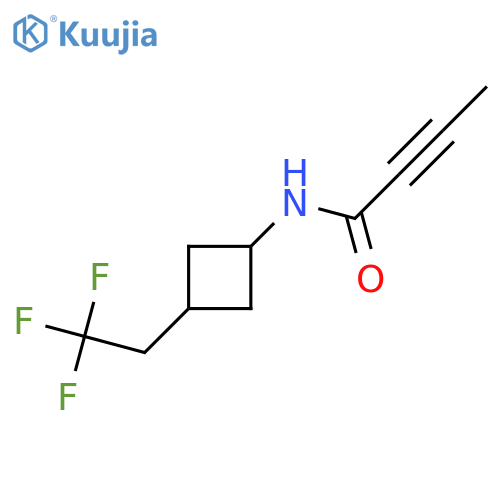 N-3-(2,2,2-trifluoroethyl)cyclobutylbut-2-ynamide structure
