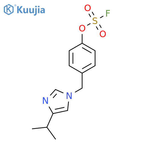 4-{4-(propan-2-yl)-1H-imidazol-1-ylmethyl}phenyl sulfurofluoridate structure