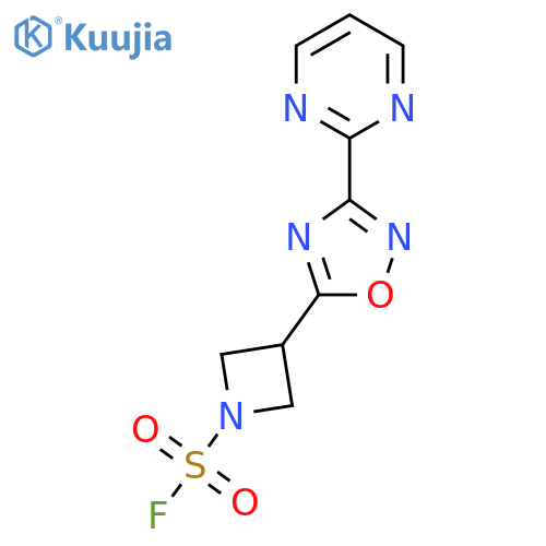 3-3-(pyrimidin-2-yl)-1,2,4-oxadiazol-5-ylazetidine-1-sulfonyl fluoride structure