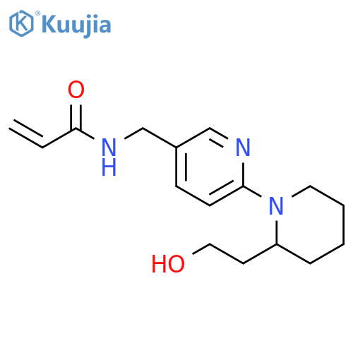 N-[[6-[2-(2-Hydroxyethyl)-1-piperidinyl]-3-pyridinyl]methyl]-2-propenamide structure