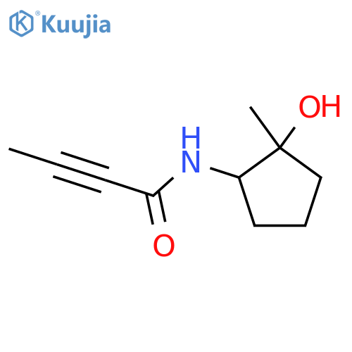 N-(2-Hydroxy-2-methylcyclopentyl)but-2-ynamide structure