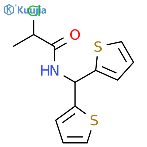 2-Chloro-N-(dithiophen-2-ylmethyl)propanamide structure