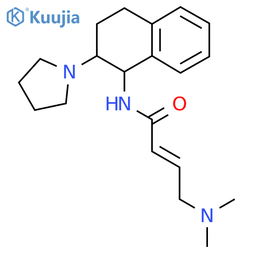 (E)-4-(Dimethylamino)-N-(2-pyrrolidin-1-yl-1,2,3,4-tetrahydronaphthalen-1-yl)but-2-enamide structure