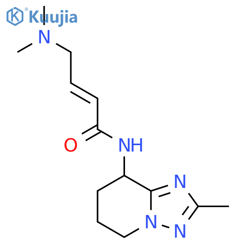 (2E)-4-(dimethylamino)-N-{2-methyl-5H,6H,7H,8H-1,2,4triazolo1,5-apyridin-8-yl}but-2-enamide structure