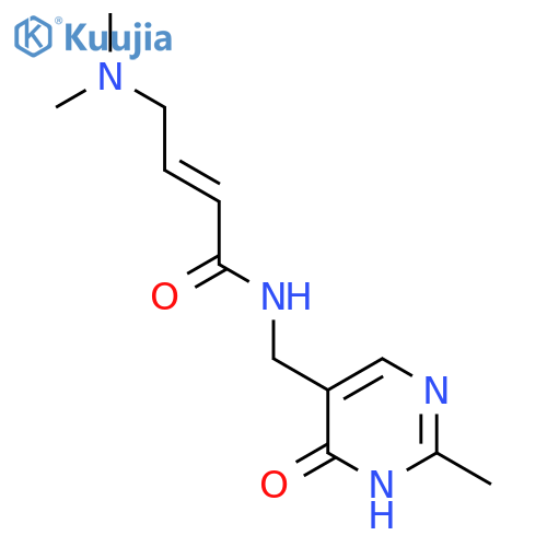 (E)-4-(Dimethylamino)-N-[(2-methyl-6-oxo-1H-pyrimidin-5-yl)methyl]but-2-enamide structure