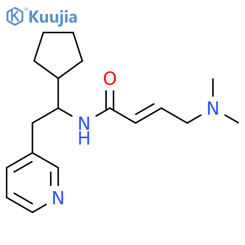 (E)-N-(1-Cyclopentyl-2-pyridin-3-ylethyl)-4-(dimethylamino)but-2-enamide structure