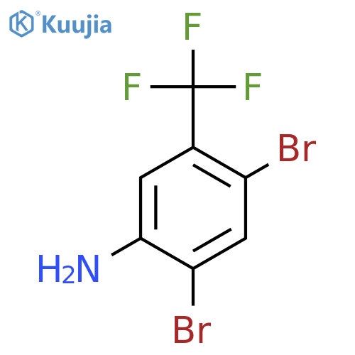 2,4-Dibromo-5-(trifluoromethyl)aniline structure