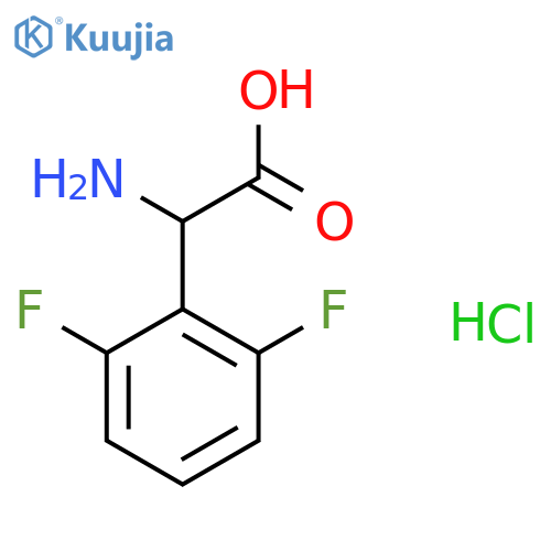 2-Amino-2-(2,6-difluorophenyl)acetic acid hydrochloride structure