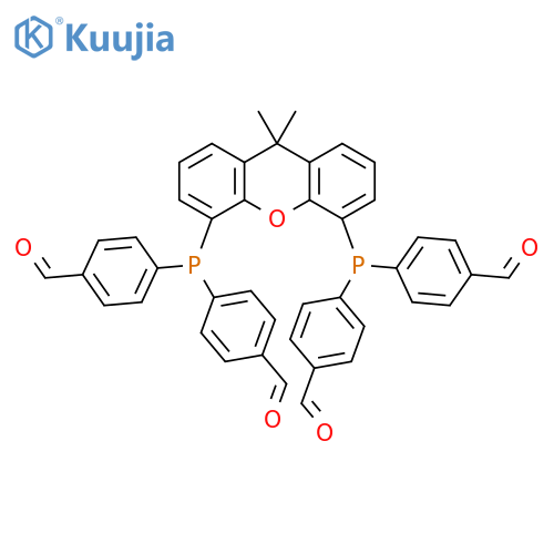 Benzaldehyde, 4,4',4'',4'''-[(9,9-dimethyl-9H-xanthene-4,5-diyl)diphosphinidyne]tetrakis- structure