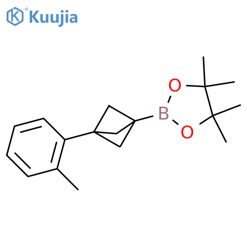 4,4,5,5-Tetramethyl-2-[3-(2-methylphenyl)bicyclo[1.1.1]pentan-1-yl]-1,3,2-dioxaborolane structure