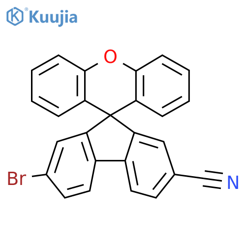 2-Bromospiro[fluorene-9,9'-xanthene]-7-carbonitrile structure