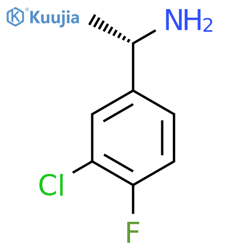 (1S)-1-(3-chloro-4-fluorophenyl)ethan-1-amine structure