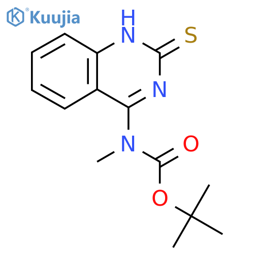 tert-butyl N-methyl-N-(2-sulfanylquinazolin-4-yl)carbamate structure