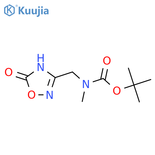 tert-butyl N-(5-hydroxy-1,2,4-oxadiazol-3-yl)methyl-N-methylcarbamate structure
