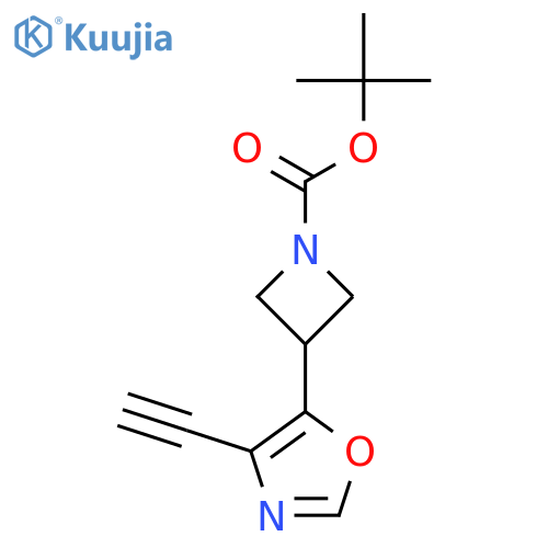 Tert-butyl 3-(4-ethynyl-1,3-oxazol-5-yl)azetidine-1-carboxylate structure