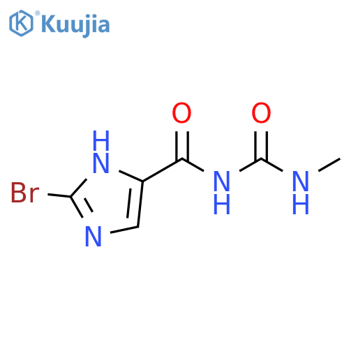 1H-Imidazole-5-carboxamide, 2-bromo-N-[(methylamino)carbonyl]- structure