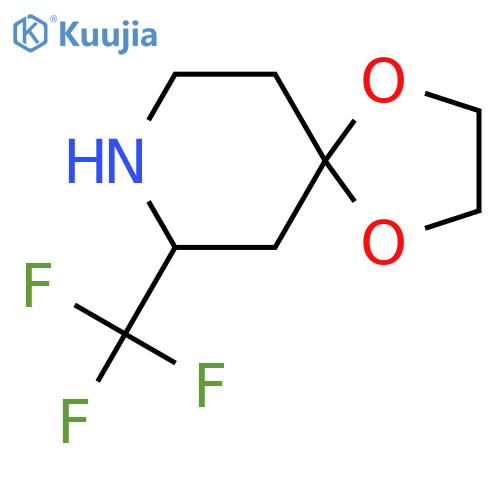 7-(trifluoromethyl)-1,4-dioxa-8-azaspiro4.5decane structure