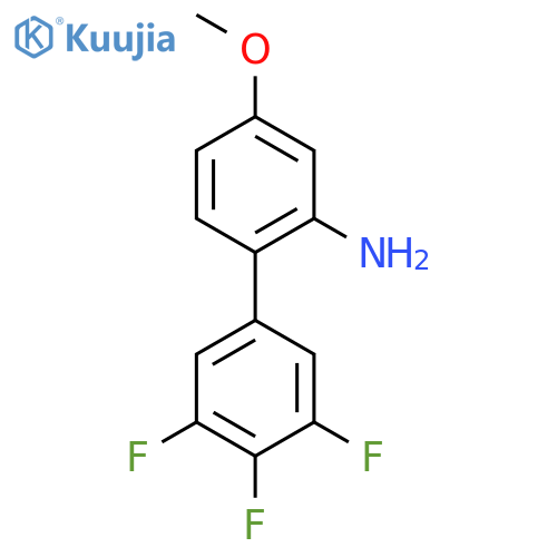 3',4',5'-trifluoro-4-methoxy-1,1'-biphenyl-2-amine structure