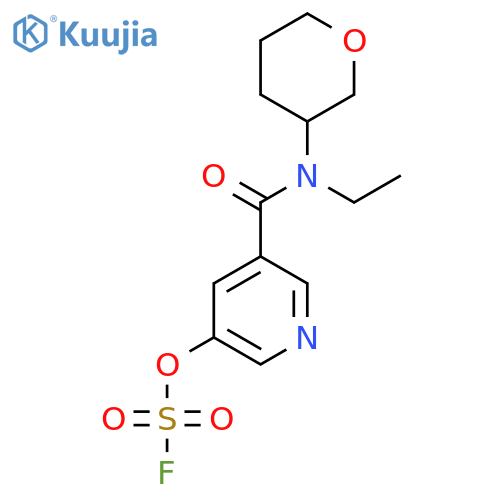 3-[Ethyl(oxan-3-yl)carbamoyl]-5-fluorosulfonyloxypyridine structure
