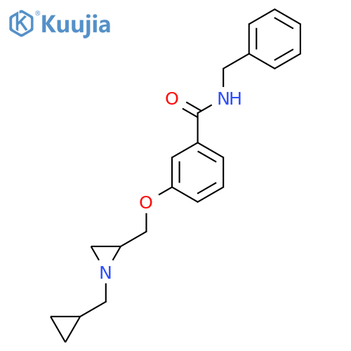 N-Benzyl-3-[[1-(cyclopropylmethyl)aziridin-2-yl]methoxy]benzamide structure