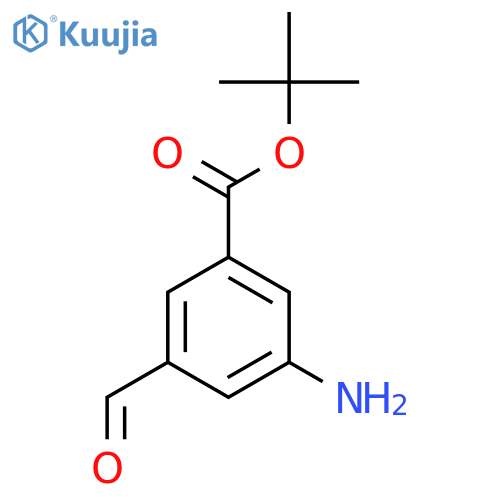 Tert-butyl 3-amino-5-formylbenzoate structure