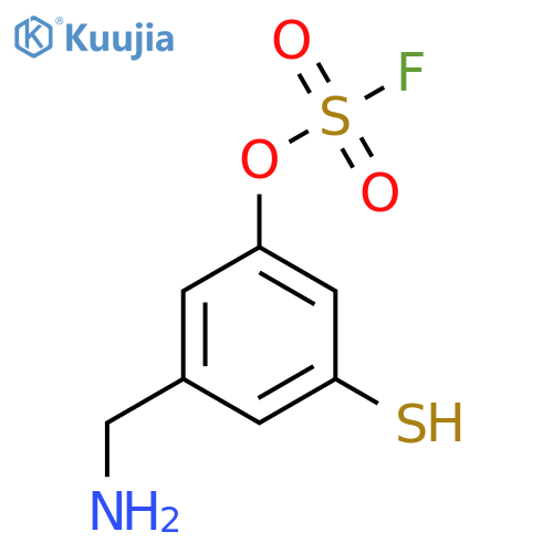3-(Aminomethyl)-5-sulfanylphenyl sulfurofluoridate structure