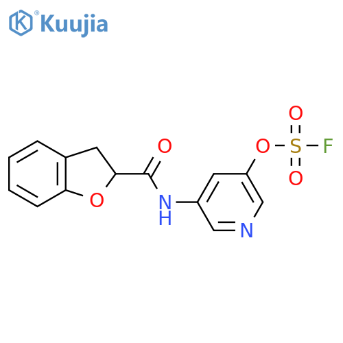 3-(2,3-Dihydro-1-benzofuran-2-carbonylamino)-5-fluorosulfonyloxypyridine structure