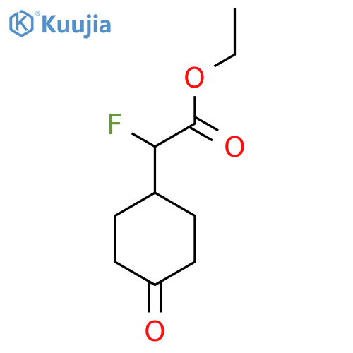 Ethyl 2-fluoro-2-(4-oxocyclohexyl)acetate structure