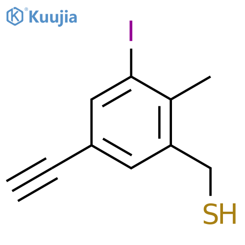(5-Ethynyl-3-iodo-2-methylphenyl)methanethiol structure