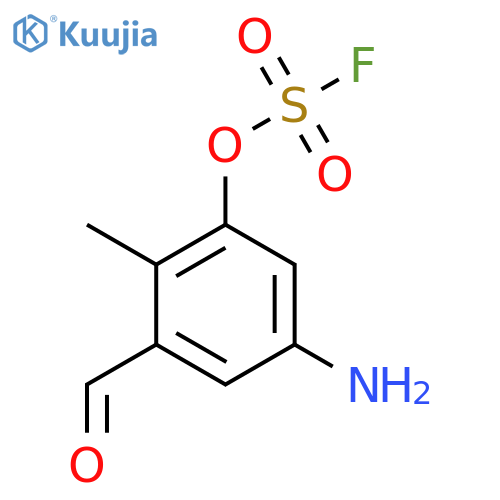 5-Amino-3-formyl-2-methylphenyl sulfurofluoridate structure