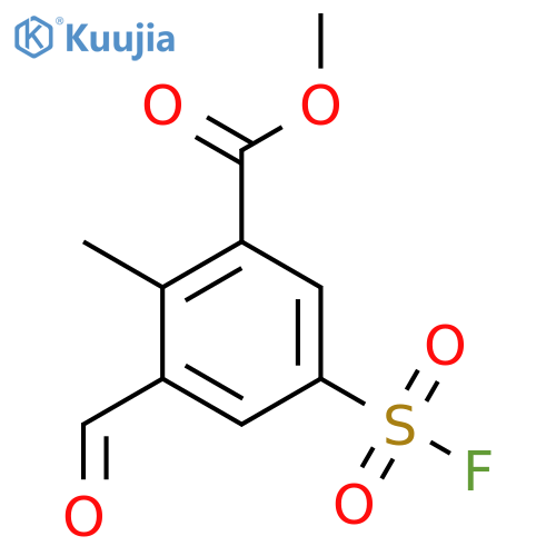 Methyl 5-(fluorosulfonyl)-3-formyl-2-methylbenzoate structure