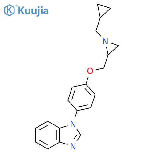 1-[4-[[1-(Cyclopropylmethyl)aziridin-2-yl]methoxy]phenyl]benzimidazole structure
