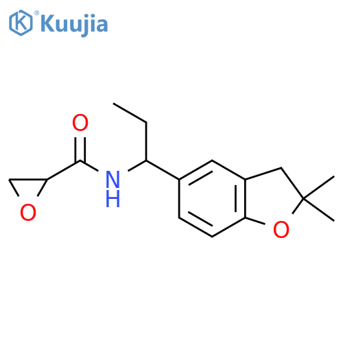N-1-(2,2-dimethyl-2,3-dihydro-1-benzofuran-5-yl)propyloxirane-2-carboxamide structure