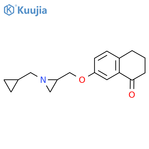 7-[[1-(Cyclopropylmethyl)aziridin-2-yl]methoxy]-3,4-dihydro-2H-naphthalen-1-one structure