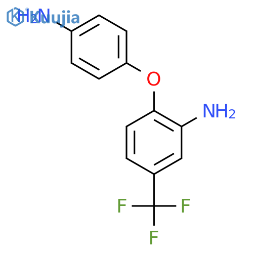 Benzenamine,2-(4-aminophenoxy)-5-(trifluoromethyl)- structure