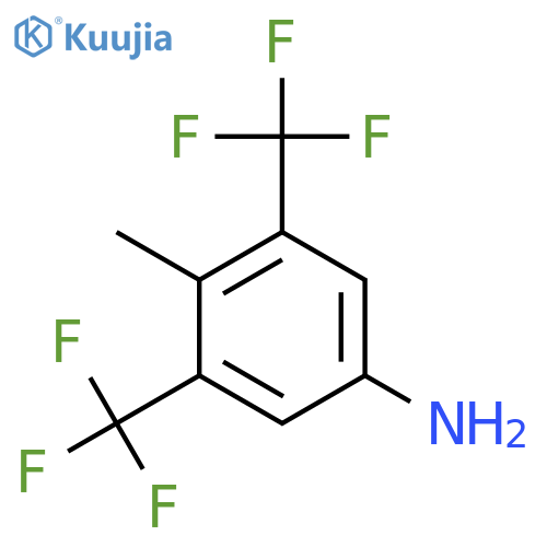 4-Methyl-3,5-bis(trifluoromethyl)aniline structure