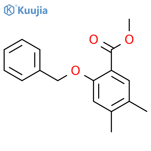 Methyl 2-(benzyloxy)-4,5-dimethylbenzoate structure