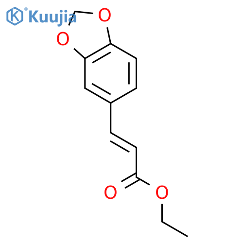 ethyl (2E)-3-(1,3-benzodioxol-5-yl)acrylate structure
