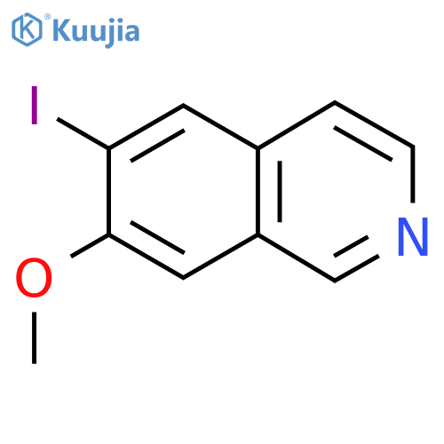 6-Iodo-7-methoxyisoquinoline structure