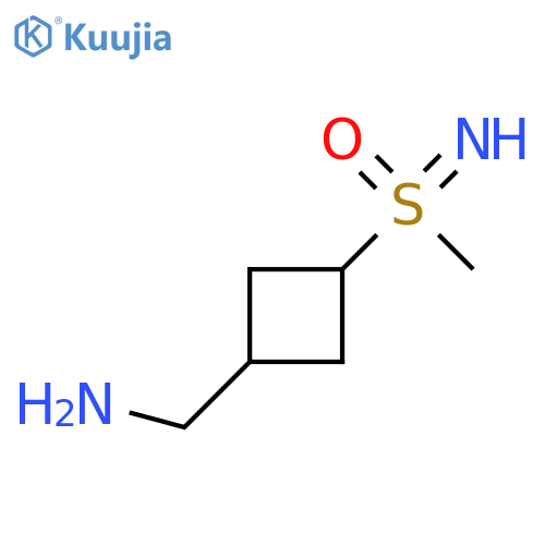 3-(aminomethyl)cyclobutyl(imino)methyl-lambda6-sulfanone structure