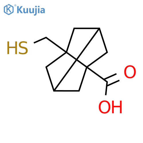 5-(sulfanylmethyl)tricyclo3.3.0.0,3,7octane-1-carboxylic acid structure