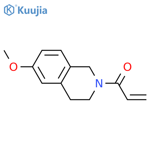 1-(6-methoxy-1,2,3,4-tetrahydroisoquinolin-2-yl)prop-2-en-1-one structure