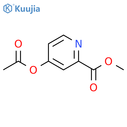 4-Acetoxy-pyridine-2-carboxylic acid methyl ester structure